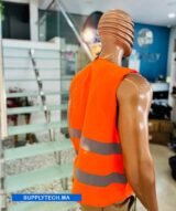 Gilet de sécurité Orange fluo - Unisexe – Image 2