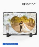 Cadre Photo rectangulaire en Ardoise Blanche pour Sublimation – SH04