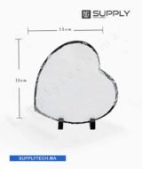 Cadre Photo cœur en Ardoise Blanche pour Sublimation – SH59 – Image 4