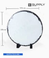 Cadre Photo rond en Ardoise Blanche pour Sublimation – SH57 – Image 3