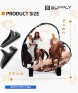 Cadre Photo cœur en Ardoise Blanche pour Sublimation – SH60 – Image 4