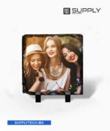 Cadre Photo carré en Ardoise Blanche pour Sublimation – SH19