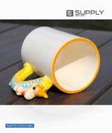 Mug sublimation Blanc avec Poignée en Forme de dragon – Image 2