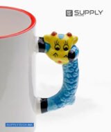 Mug sublimation Blanc avec Poignée en Forme de mouton – Image 2