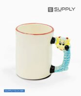 Mug sublimation Blanc avec Poignée en Forme de mouton – Image 3