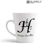 Mug blanc conique (Ovale) pour Sublimation