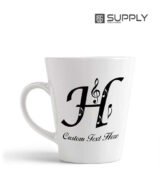 Mug blanc conique (Ovale) pour Sublimation