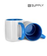 Mug sublimation intérieur bleu ciel et Poignée normal – Image 4