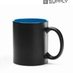 Mug Magique Sublimable - Poignée Classique intérieur bleu