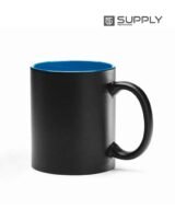 Mug Magique Sublimable - Poignée Classique intérieur bleu