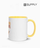 Mug sublimation intérieur Jaune et Poignée normal