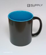 Mug Magique Sublimable - Poignée Classique intérieur bleu – Image 2