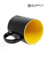 Mug Magique Sublimable - Poignée Classique interieur jaune – Image 3