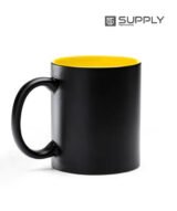 Mug Magique Sublimable - Poignée Classique interieur jaune – Image 4