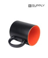 Mug Magique Sublimable - Poignée Classique interieur orange – Image 4