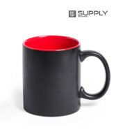 Mug Magique Sublimable - Poignée Classique interieur rouge