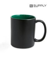 Mug Magique Sublimable - Poignée Classique intérieur vert
