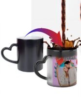 Mug Sublimable Magique Noir Poignée coeur – Image 3