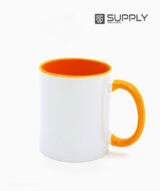 Mug sublimation intérieur orange et Poignée normal