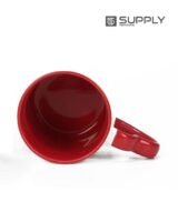 Mug sublimation intérieur rouge et Poignée cœur – Image 3