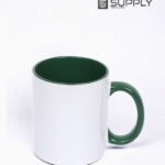 Mug sublimation intérieur vert et Poignée normal
