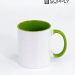 Mug sublimation intérieur pistache et Poignée normal
