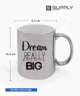 Mug argenté métallisé à Effet miroir– Sublimation – Image 3