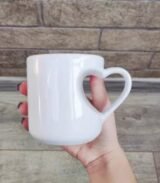 Mug Blanc de Sublimation - Anse Renforcée Forme Cœur – Image 2