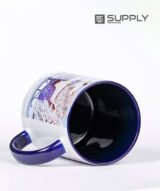 Mug sublimation intérieur bleu marine et Poignée normal – Image 2