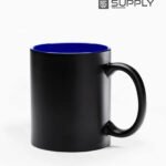 Mug Magique Sublimable - Poignée Classique intérieur bleu marine