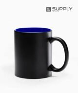 Mug Magique Sublimable - Poignée Classique intérieur bleu marine