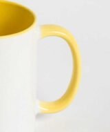 Mug sublimation intérieur Jaune et Poignée normal – Image 4