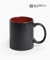 Mug Magique Sublimable - Poignée Classique intérieur bordeaux