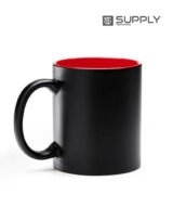 Mug Magique Sublimable - Poignée Classique interieur rouge – Image 3