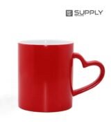 Mug Sublimable Magique rouge poignée coeur