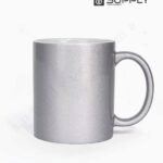 Mug argenté métallisé à Effet Pailleté – Sublimation 11 oz