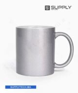Mug argenté métallisé à Effet Pailleté – Sublimation 11 oz