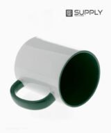 Mug sublimation intérieur vert et Poignée normal – Image 3