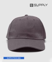 Casquette Marron Publicitaire Personnalisable à Fixation Scratch – Image 3