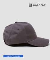Casquette Marron Publicitaire Personnalisable à Fixation Scratch – Image 4