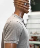 Polo Gris chiné en tissu piqué – unisex manches courtes – Image 3