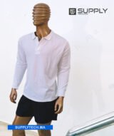 Polo blanc à Manches Longues Unisex