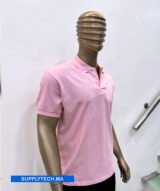 Polo rose bébé en tissu piqué – unisex manches courtes – Image 5