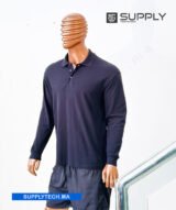 Polo Noir à Manches Longues Unisex – Image 6