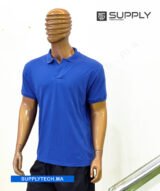 Polo Bleu roi en tissu piqué – unisex manches courtes