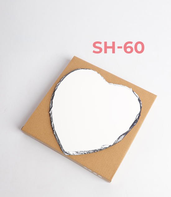sh0-60 Cadre Photo cœur en Ardoise Blanche pour Sublimation – SH60 – Image 5
