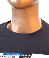 T-shirt Noir col rond regent– unisex manches courtes – Image 5