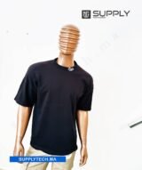 T-shirt noir Oversize Premium - 240 g/m² – Image 4