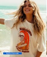 T-shirt blanc Oversize Premium - 240 g/m² – Image 3