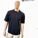 T-shirt noir Oversize Premium - 240 g/m²